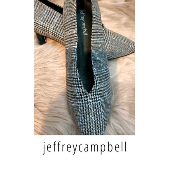 COPY - Jeffrey Campbell "Carla 2" Plaid Heels - Picture 2 of 7